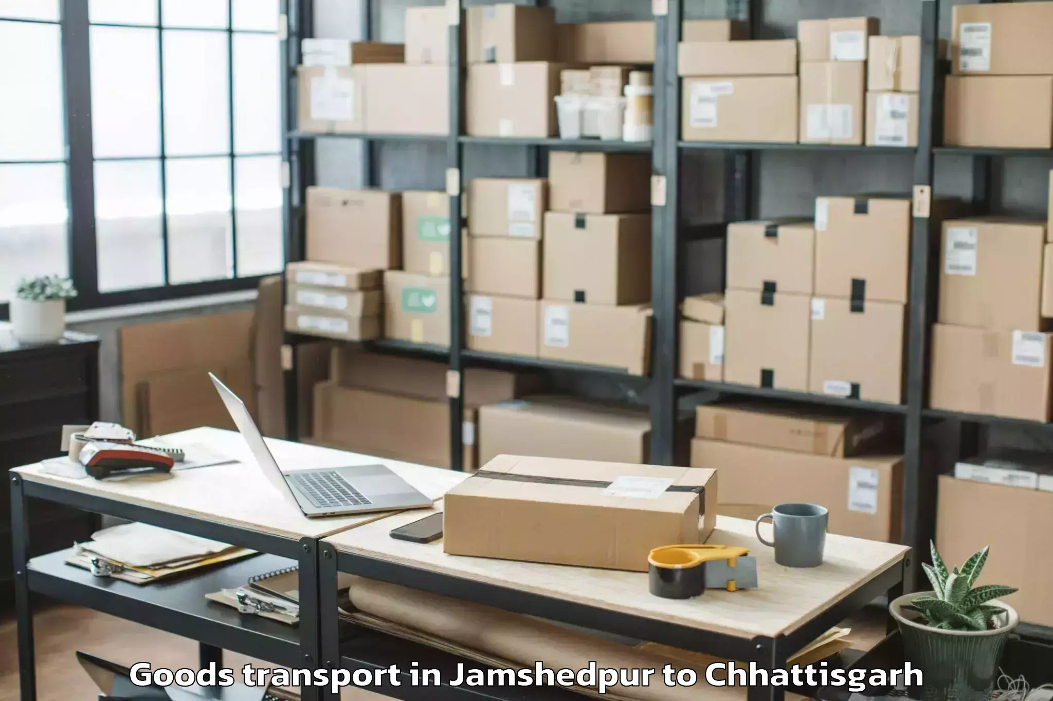 Book Jamshedpur to Malkharoda Goods Transport